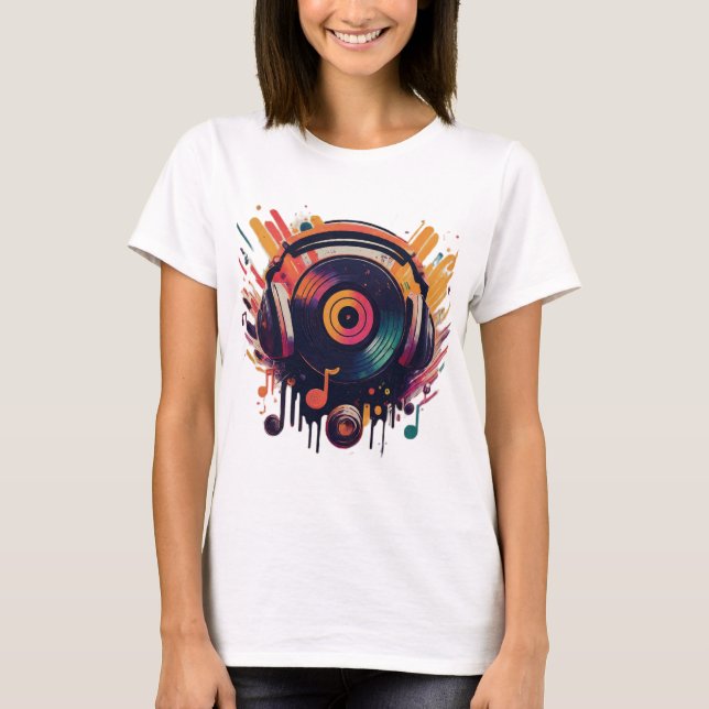 Camiseta DJ Vibes Best T-shirt design (Frente)
