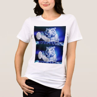Camiseta DJ White Tiger – Gráfico do Festival Neon