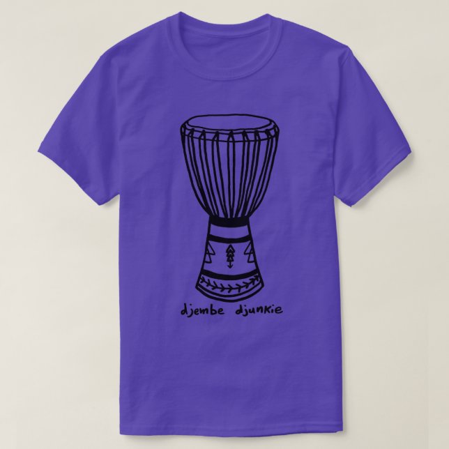 Camiseta djembe djunkie (Frente do Design)
