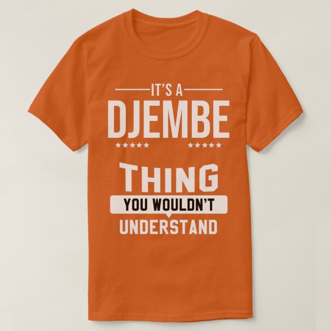 Camiseta Djembe Musical Goblet Drum Music Instrumento (Frente do Design)
