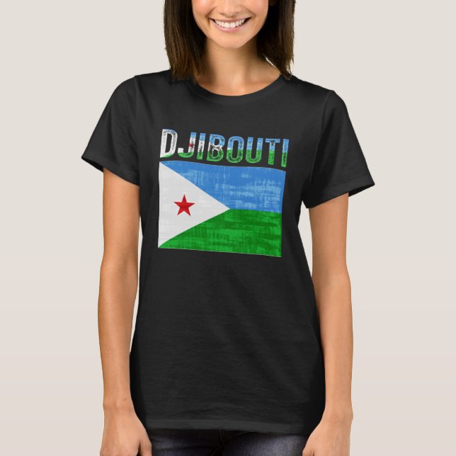 Camiseta Djibouti  Djiboutian Flag (Frente)