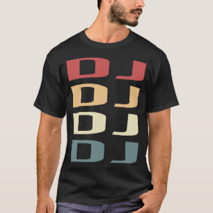 Camiseta Djing DJ Disk Jockey de Texto Retroativo