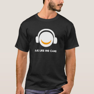 Camiseta DJs gosta do t-shirt grande das "latas"