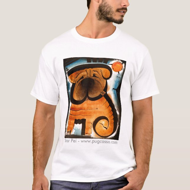 Camiseta dk_2007dec31g, Shar Pei - www.pugcasso.com (Frente)