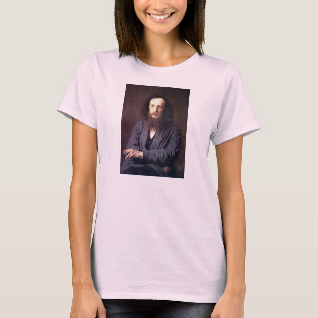 Camiseta Dmitri Ivanovich Mendeleev por Ivan Kramskoy (Frente)
