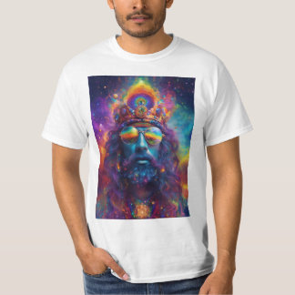 Camiseta Dmt abstrato hippy fumante, com o universo a chega
