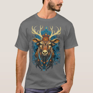 Camiseta DMT Art Psychedelic Reindeer