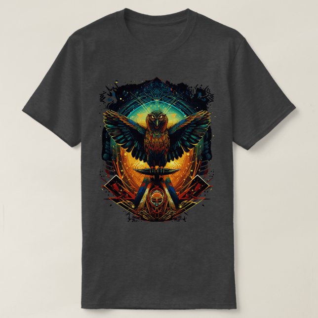 Camiseta DMT Art Shamanic Eagle (Frente do Design)