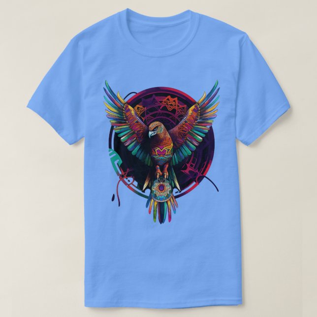 Camiseta DMT Art Shamanic Eagle 1 (Frente do Design)