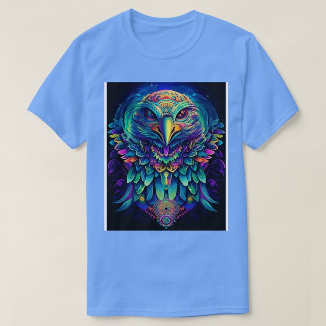 Camiseta DMT Art Shamanic Eagle 5 (Frente do Design)