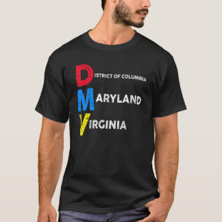 Camiseta DMV nativa aka DC Maryland e Virginia