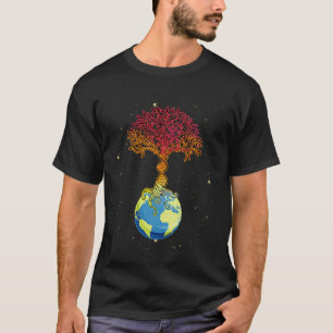 Camiseta DNA Árvore Vida Mãe Terra Genética Bióloga Ciência