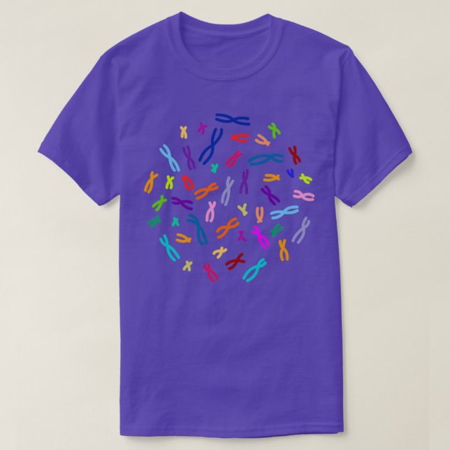 Camiseta DNA codificado por cores (Frente do Design)