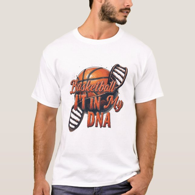 Camiseta DNA de basquete (Frente)