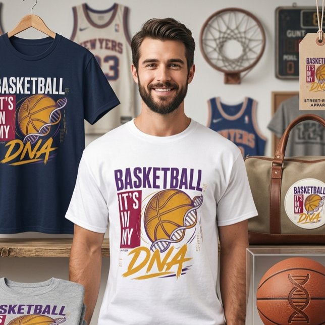 Camiseta DNA de Basquetebol (Criador carregado)