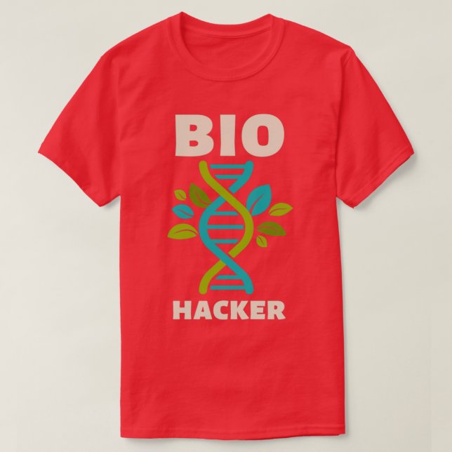 Camiseta DNA de biohacker (Frente do Design)