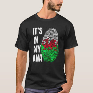 Camiseta DNA de impressões digitais Biometria Bandeira País