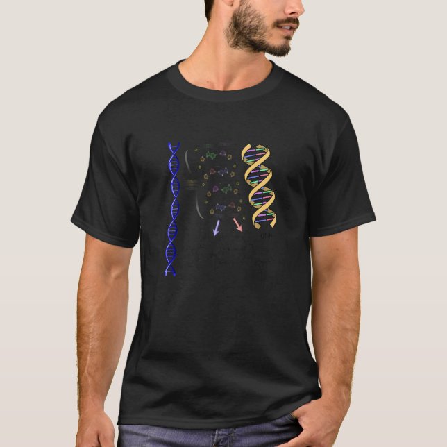 Camiseta Dna Double Helix Chemical Fórmula Molecules Scienc (Frente)