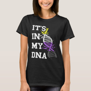 Camiseta DNA Não binário Molécula LGBT Orgulho Não Binário