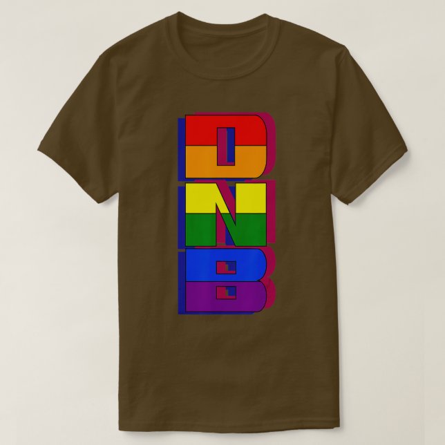 Camiseta DNB Vert Junglist Original DrumnBass Pride Rainbow (Frente do Design)