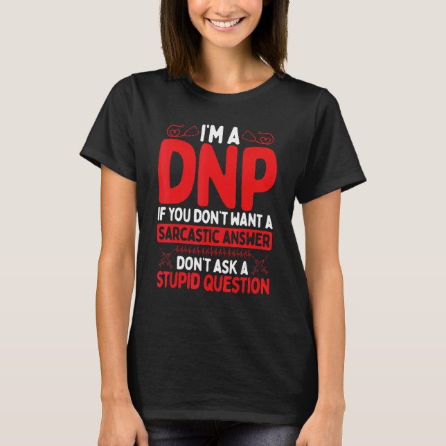 Camiseta DNP Doutorado Apreciação Enfermando Grau de Humor  (Frente)