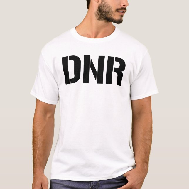 Camiseta DNR Não Ressuscite DNR Médico Mortuário Engraçado (Frente)