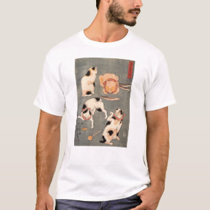 Camiseta ) do 上 do (do たとえ尽の内, gatos japo