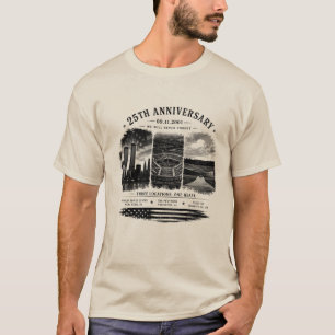 Camiseta do 25º Aniversário NEVER FORGET