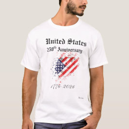 Camiseta do 250º Aniversário dos Estados Unidos Ma