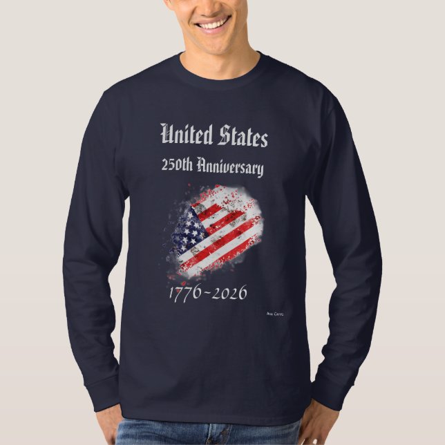 Camiseta do 250º Aniversário dos EUA (Frente)