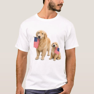 Camiseta do 250º Aniversário dos EUA do Golden Ret