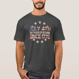 Camiseta do 4 de Julho do 250º Aniversário das Nos