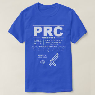 Camiseta do Aeroporto Regional de Prescott PRC