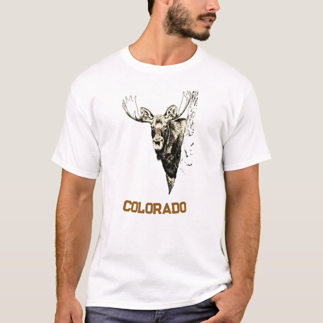 camiseta do alce do Colorado  (Frente)