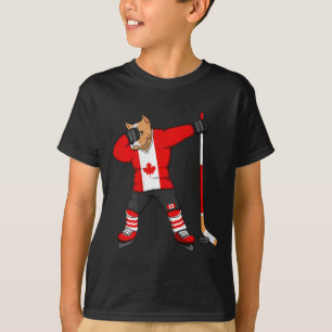 Camiseta do Amante de Hóquei no Gelo do Canadá Pit