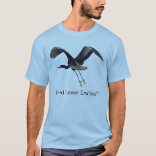 Camiseta Do "amante pássaro para dentro!" T-shirt
