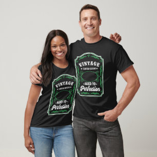 Camiseta do Ano de Aniversário Personalizada Vinta