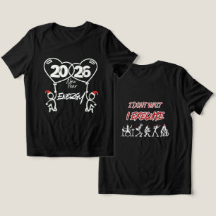 Camiseta do ANO NOVO moderna elegante e na moda 20