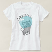 Camiseta do Astronauta de Gato