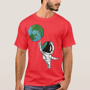 Camiseta do astronauta espacial