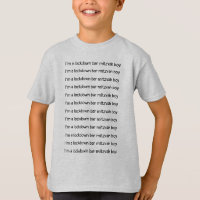 Camiseta do Bar de bloqueio Mitzvah Boy