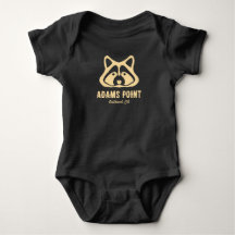 Camiseta do Bebê Guaxinim do Adams Point