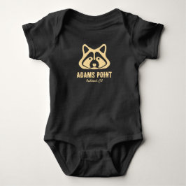 Camiseta do Bebê Guaxinim do Adams Point