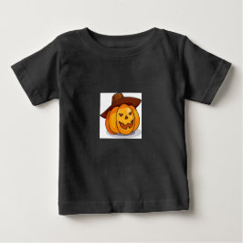 Camiseta do Bebê Halloween Jack-O-Lanterna