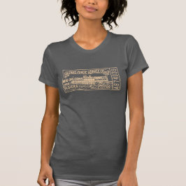 Camiseta do Bilhete do Serviço Público de Balsa de