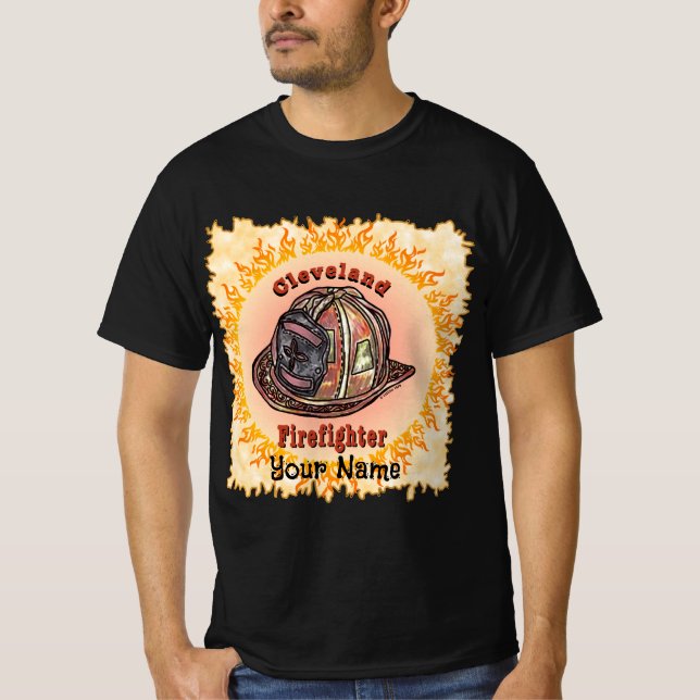 Camiseta do bombeiro Cleveland (Frente)