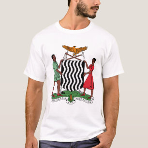 Camiseta do brasão da Zâmbia