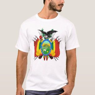 Camiseta do brasão de armas boliviano