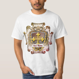 Camiseta do Brasão de Armas da Família Valor Sobre