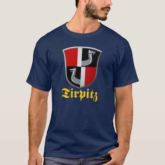 Camiseta do Brasão do Couraçado Tirpitz (Frente)